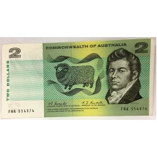 AUSTRALIA 1967 . TWO 2 DOLLAR BANKNOTE . COOMBS/RANDALL